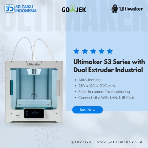 Original Ultimaker S5 Series with Dual Extruder Industrial 3D Printer